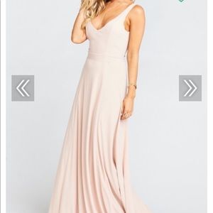 ☀️Show me your mumu blush bridesmaid dress